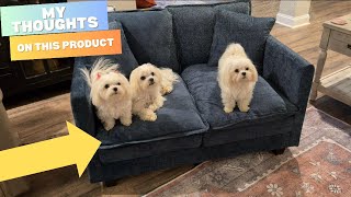 CAFUZY 50″ Loveseat Sofa Review – Mini Chenille Deep‑Seat Couch for Small Spaces #ad