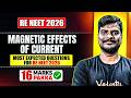 Magnetic effects of Current | RE - NEET 2026 | Most Expected Questions | By Vijay Sir