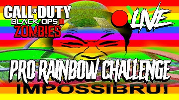 IMPOSSIBLE PRO RAINBOW CHALLENGE ON BLACK OPS 3 ZOMBIES!