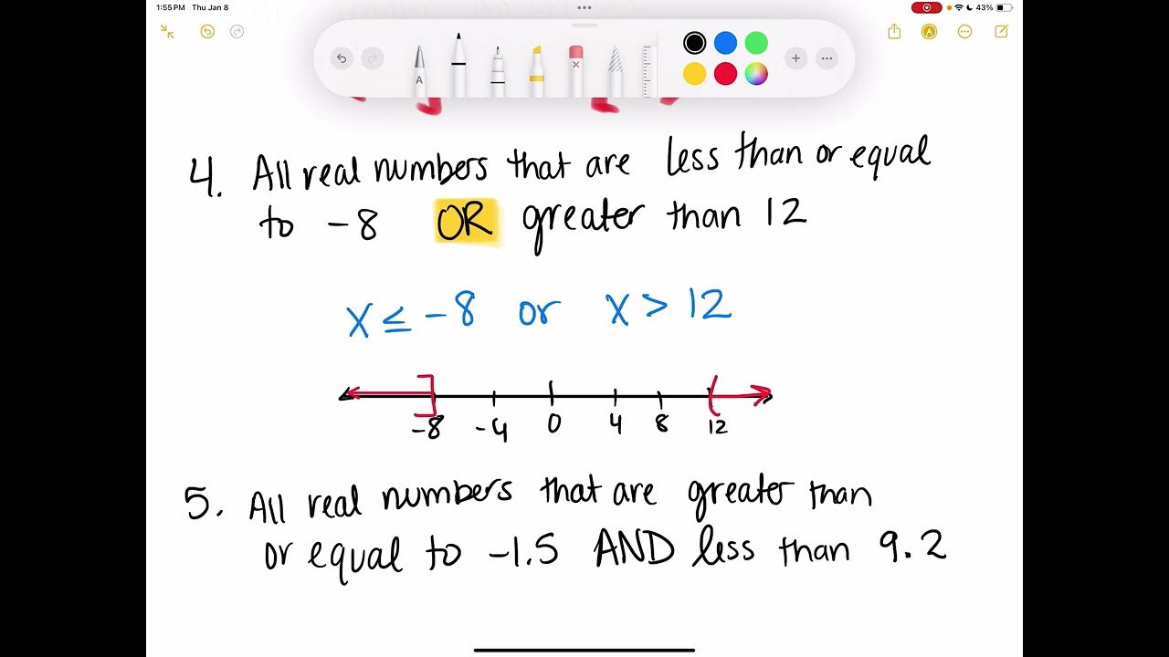 Algebra 1 6.4 Solve Compound Inequalities