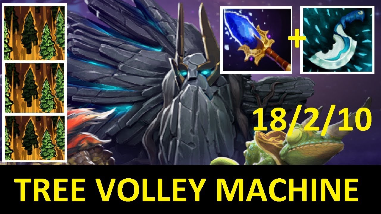 ALL STAR GAMING Heavy Damage Tree Volley Pro Tiny Gamplay by Midone Dota 2 7.22