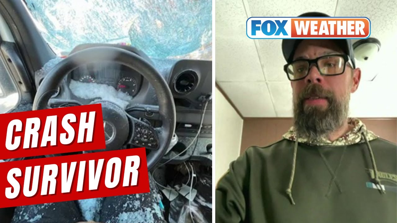 Driver Survives After Ice Crashes Into Windshield In Pennsylvania - YouTube