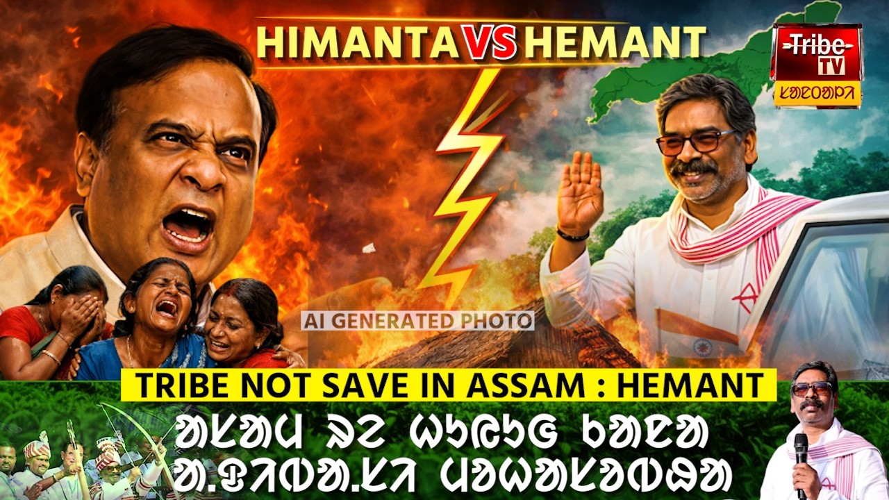Assam Tribe : Tribe Not Save In Assam : Hemant soren |ᱟᱥᱟᱢ ᱨᱮ ᱟ.ᱫᱤᱵᱟ.ᱥᱤ ᱥᱩᱨᱠᱷᱟ ᱵᱟ.ᱱᱩᱜ ᱠᱚᱣᱟ ᱺ ᱦᱮᱢᱚᱱᱛᱚ