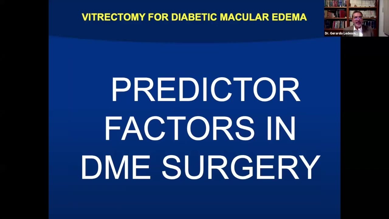 Diabetic macular edema and vitreo retinal interface alteration