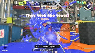 Splatoon 3: Taking the long way at the wrong time in Tower Control [20(6)-4, Tri-slosher]