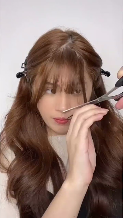 Trying Korean see thru bangs✨#shorts | tiktok kkkrrriista