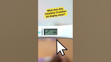What does this Clearblue ovulation kit display mean? #shorts #ovulation #clearblue