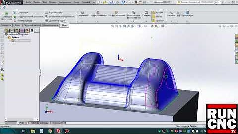 Finishing operation parallel in HSM WORKS / Финишная операция параллель