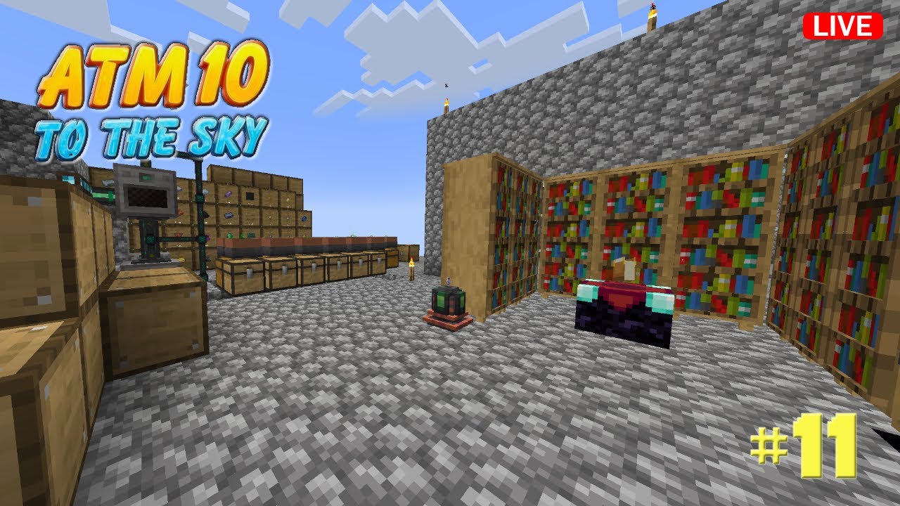 Switching to AE2 Storage System | All the Mods 10: To the Sky 🔴 - YouTube