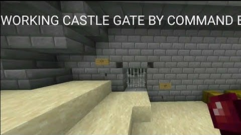 WORKING CASTLE GATE BY COMMAND BLOCK