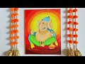 Ganesha Painting Tutorial || Ganesha step by step painting || Acrylic Painting