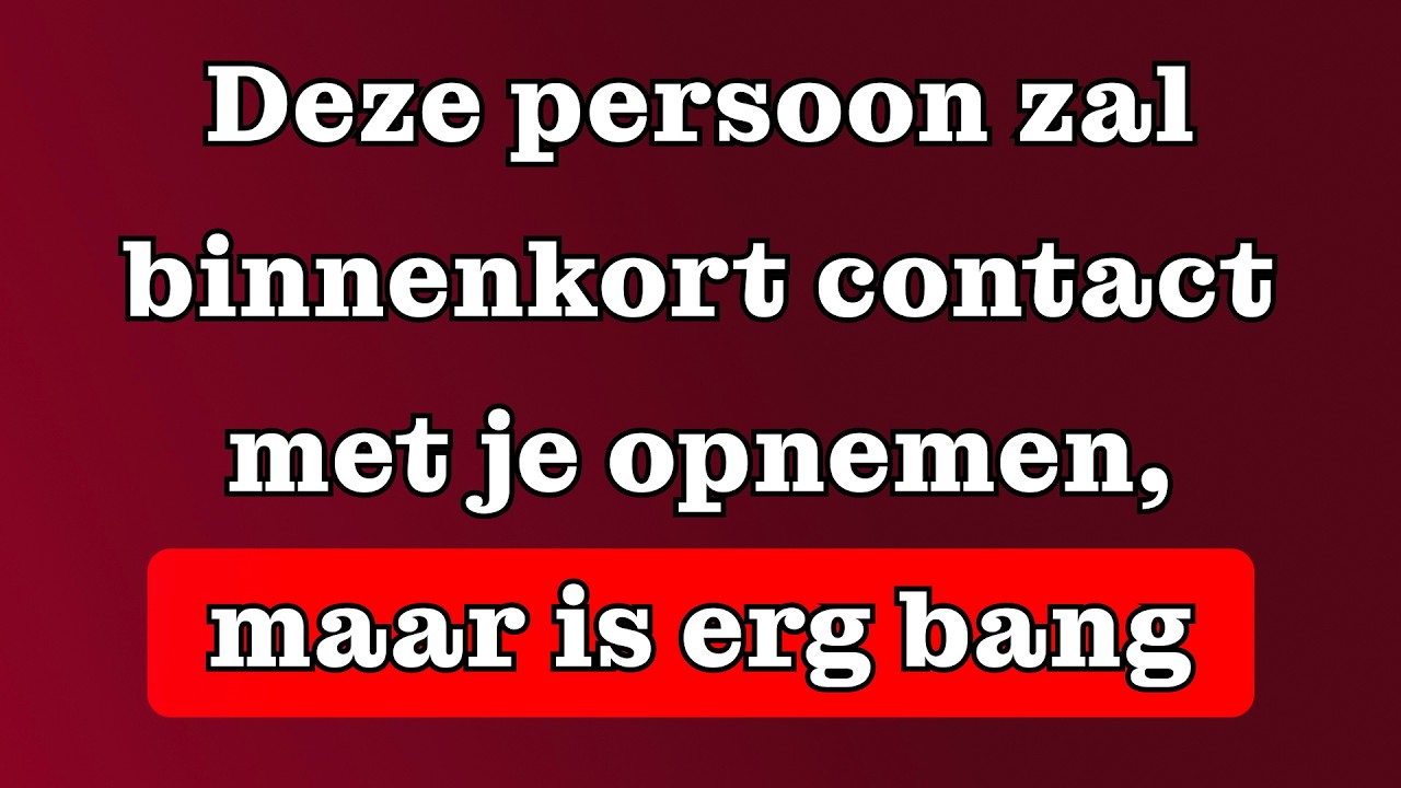 Deze persoon zal binnenkort contact met je opnemen, maar is erg bang | Carl Jung