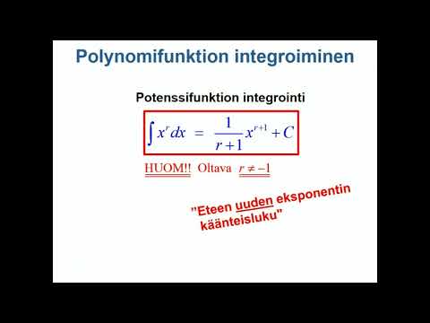 Polynomifunktion integrointi