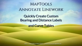 Maptools - Annotate Linework