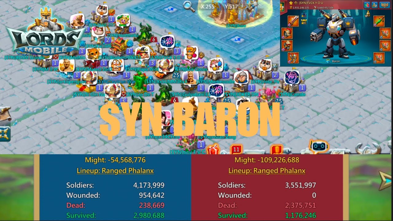 $YN Baron Highlights | Lords Mobile - YouTube