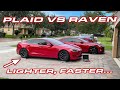 TESLA PLAID vs RAVEN * Weighed, measured and...