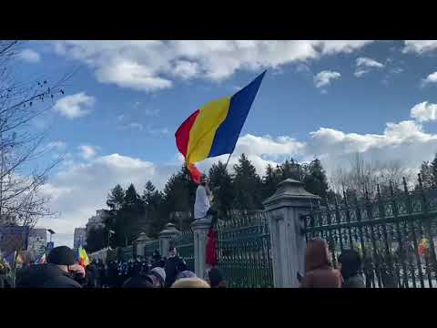 Protest la Palatul Parlamentului