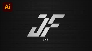 Cara Membuat Logo Monogram Inisial J  F Di Adobe Illustrator