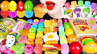 ASMR RAINBOW DESSERTS SNACK JELLY 무지개 디저트, 해외 간식, 구슬캔디, 레인보우 젤리 먹방 ICE CREAM EATING SOUNDS MUKBANG