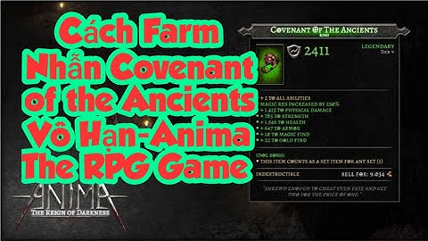 Cách Farm Nhẫn Covenant of the Ancients Vô Hạn-Anima The RPG Game #anima #rpg