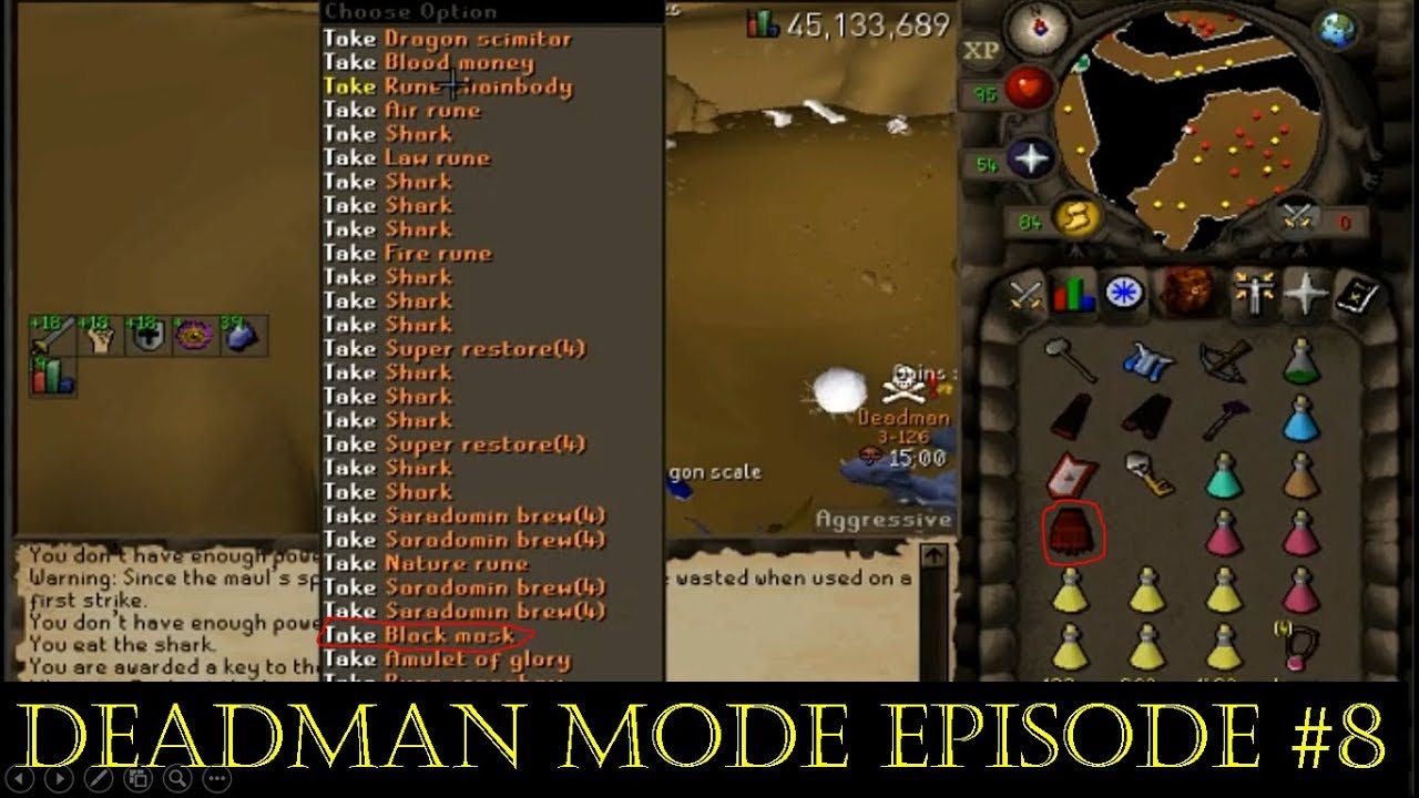 Don't AFK in DMM - Deadman Mode Progress Episode #8