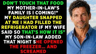 My daughter shouted: “Don’t touch that food! My mother-in-law’s family is coming here for dinner!”