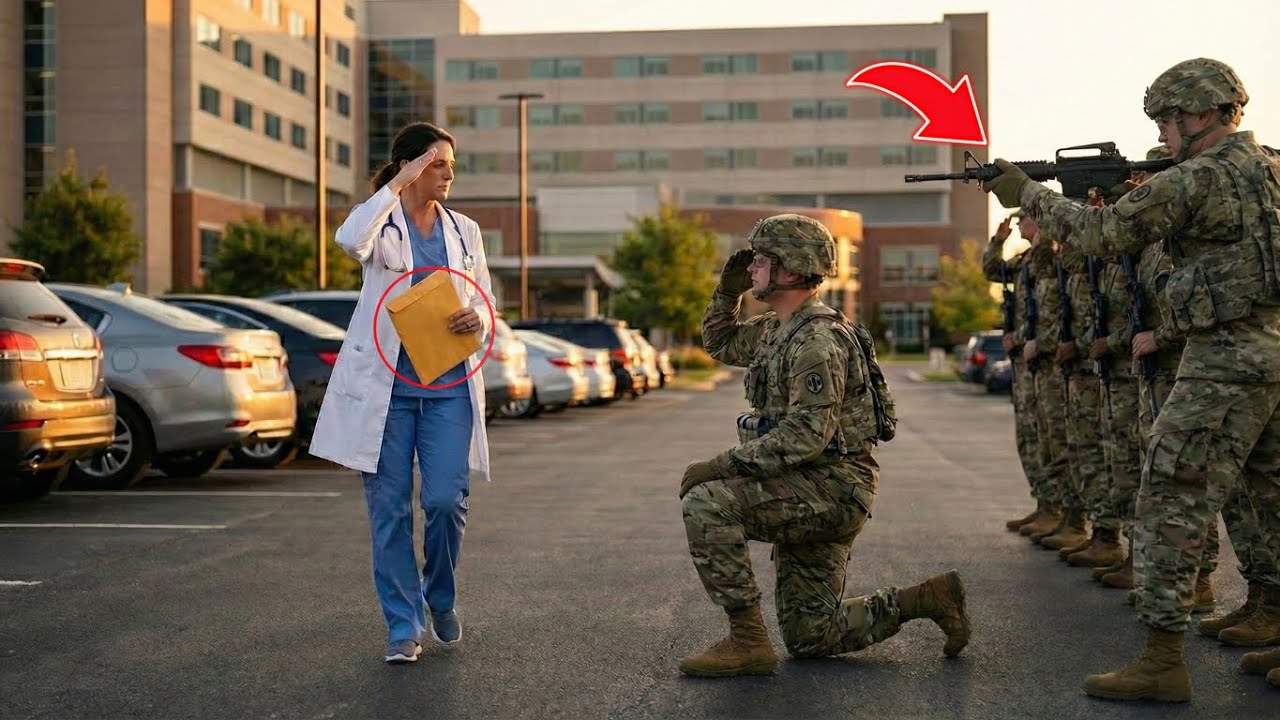 The nurse was heading to her car — then a group of soldiers formed a line and saluted her