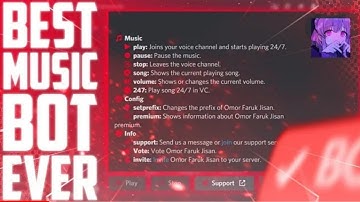 DISCORD MUSIC BOT | LOFI MUSIC BOT| WHIT BUTTON | @blazedev0