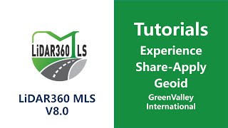 SLAM Process | 9. Experience Share Apply Geoid -  LiDAR Software Tutorial