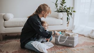 Lily Miles Diaper Caddy Organizer for Baby Essentials