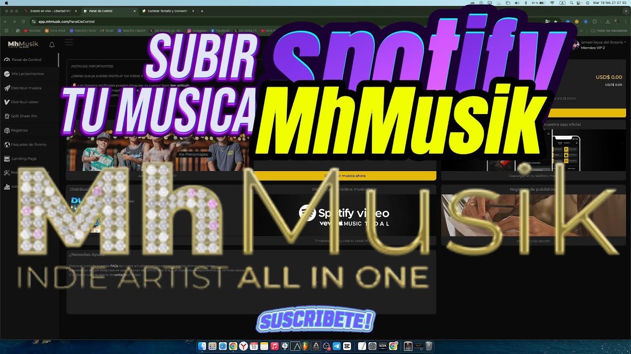 Como Subir Tu Musica a Spotify Distribuidora (MhMusik) 