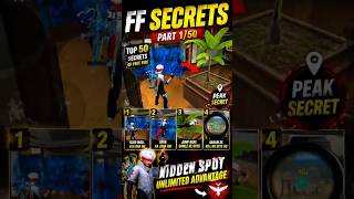 Top 50 Free Fire Secrets 🤯 Part 1/50 | Hidden Peak Spot Trick 😱 #freefire #ffshorts 🚀