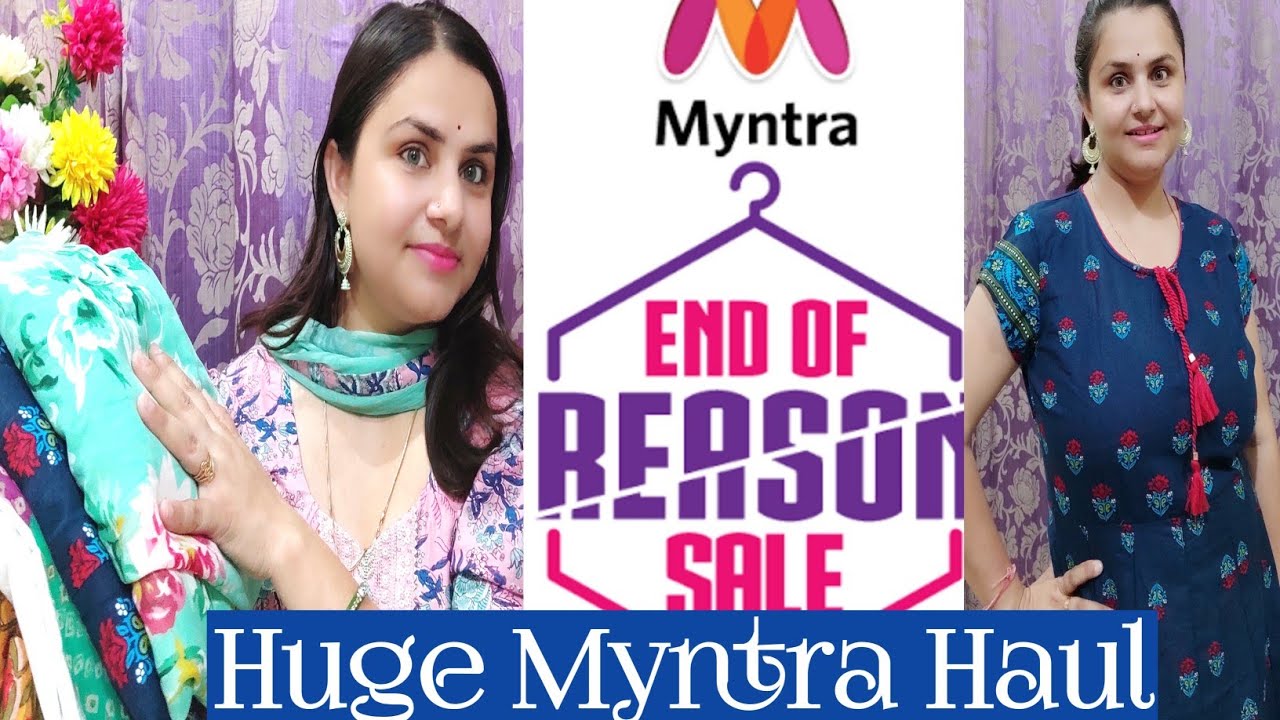 Myntra Haul 50%-80% off | Myntra Kurties , Anarkali, long dresses haul