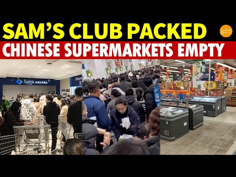 Sam's Club Packed But Chinese Supermarkets Empty Chinese Consumers Voting With Their Feet