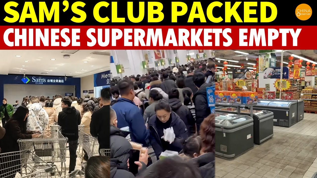 Sam’s Club Packed, But Chinese Supermarkets Empty; Chinese Consumers Voting With Their Feet