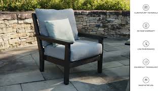 PWS2500-2: Chippendale 5-Piece Deep Seating Set with Fire Pit Table