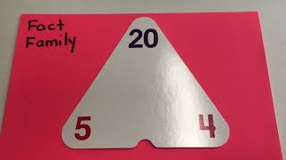 Multiplication and Division Fact Family Triangle