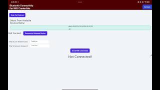 BLE+WiFi Mobile Application screenshot 1