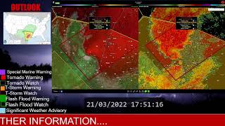 Double Header Tornado Warnings TX 3/21/22 (NWR) EAS#530/531