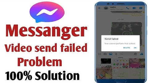 Messenger video send failed problem solution in hindi
