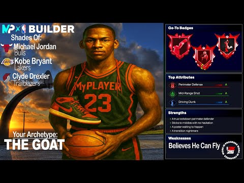 NBA 2K26 The Most OFFICIAL 6'6 MICHAEL JORDAN BUILD / Post, Fades, Posters & DEFENSE.