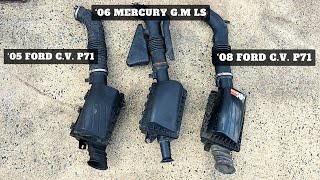 2006 Mercury Grand Marquis 2005 Ford Crown Victoria P71 2008 Crown Victoria Air Intake Differences