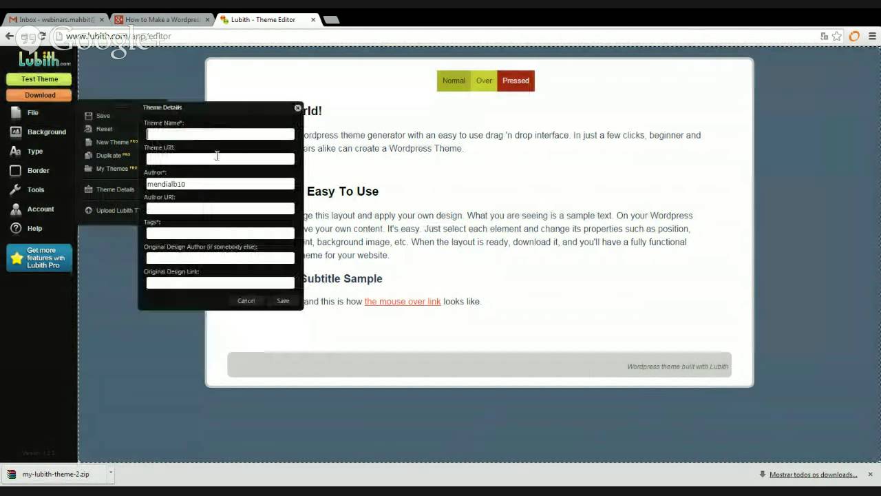 How to Make a Wordpress Theme in 5 minutes - YouTube