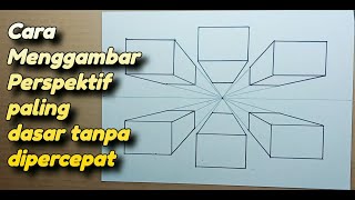 The most basic and easy way to draw one point perspective without speeding up