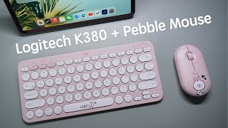 Line Friends X Logitech K380 Keyboard + Pebble Mouse Unboxing & Test