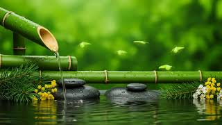 Harmonious Piano and Bamboo Fountain Flow – Soothing Melodies for Calm Meditation