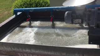 The dissolved air flotation (DAF) system runs on site
