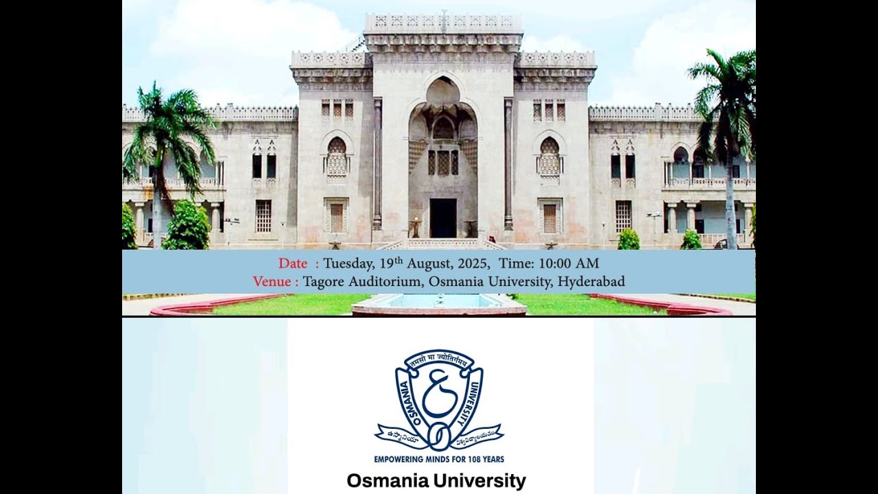 Osmania University 84th Annual Convocation at Tagore Auditorium
