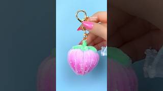 🍓 DIY Strawberry Keychain 🍓 Pipe Cleaner Crafts #diy #craft