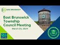 Eb township council meeting  march 25 2024